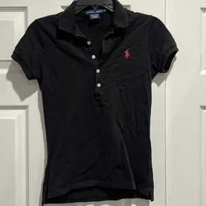 Ralph Lauren Black collared shirt, size small